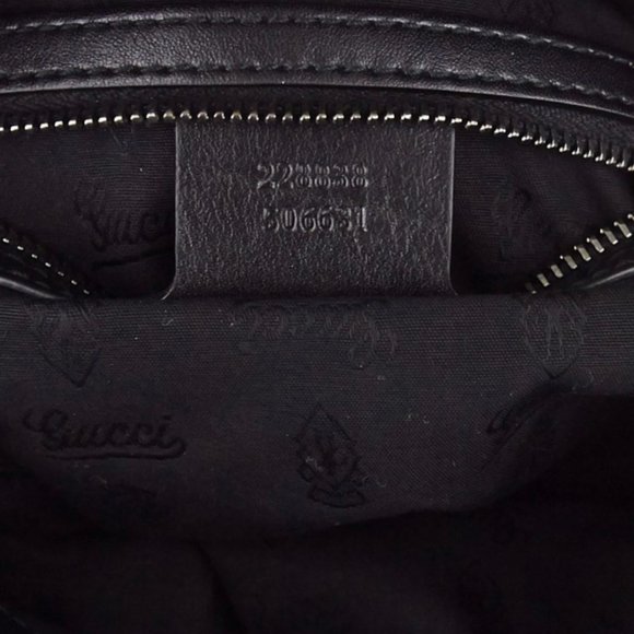 Gucci Genuine  Black Leather Bag Almost New - Picture 13 of 14